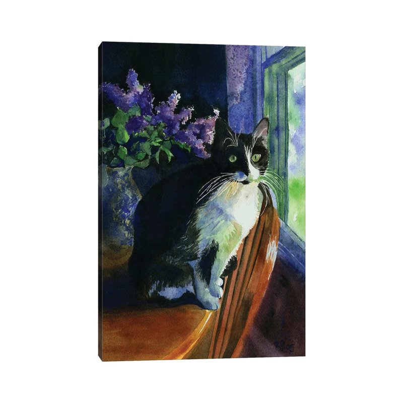«Tuxedo Garden» par Rachel Parker, reproduction d'art sur toile tendue, H 12 po x l 8 po x P 0,75 po