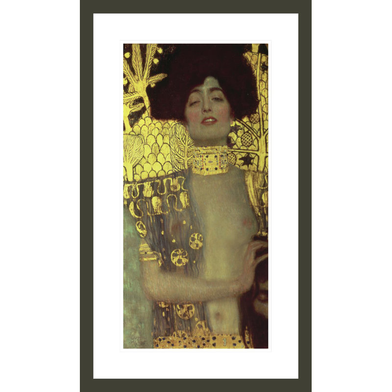Judith par Gustav Klimt, impression giclée encadrée, H 29,5 po x l 17,42 po