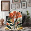 «Vivid Garden Symphony» - couverture en sherpa de qualité supérieure - reproduction d'art luxueuse-97326671