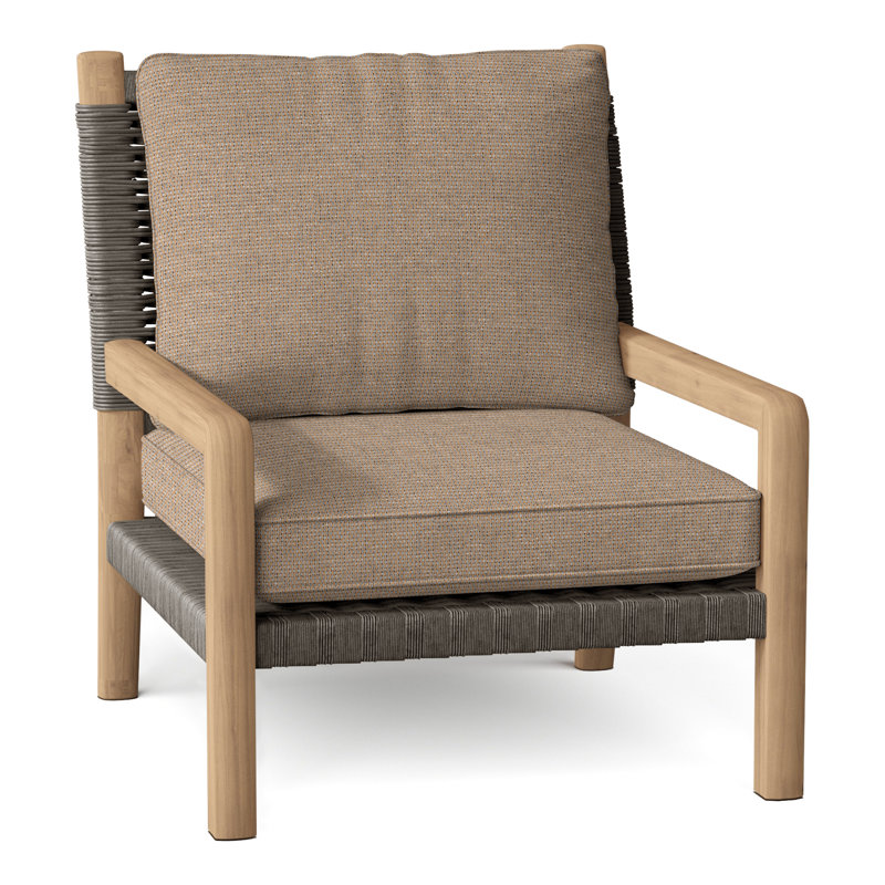 Hudson Outdoor Lounge Chair, Hudson Charcoal Lace, Perigold Play Camel