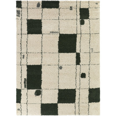 Tapis vert / beige Hargraves