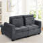 Fauteuil lounge en velours côtelé moelleux, gain de place, avec siège modulable et dossier réglable, idéal pour se détendre en appartement. Profondeur : 151,4 cm, hauteur : 92,6 cm. Convient pour la chambre ou le bureau. Poids : 62,4 kg. Largeur : 126,7 cm.