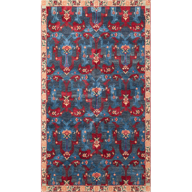 Classic Hand Knotted Silk Oriental Area Rug, Rectangle 5' x 8'