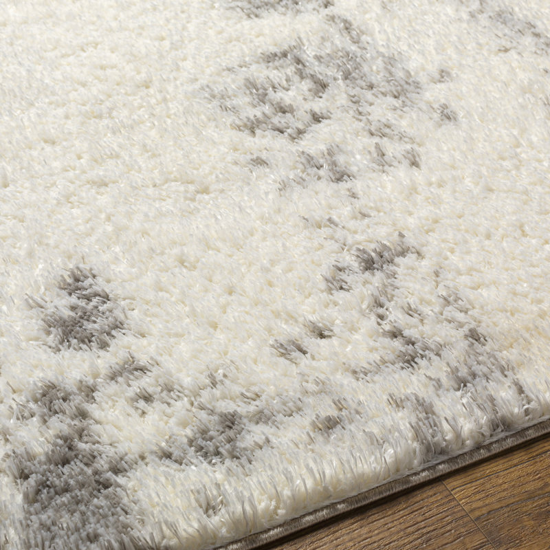 Parmelee Abstract Polyester Area Rug in Gray, Rectangle 7'10" x 10'