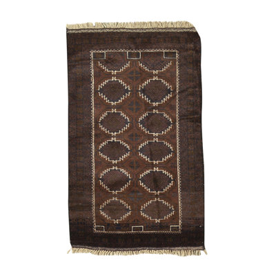 Afghan Wool Geometric Area Rug
