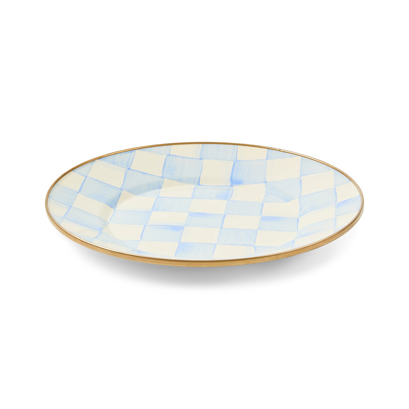 Sky Check Salad/Dessert Plate
