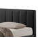 Grand lit plateforme tapissier à profil bas avec rangement Vedant-678667714
