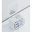 Blanc 36 po Meuble-lavabo de salle de bain avec comptoir en marbre décalé à droite, 34 miroirs, mécanisme de fermeture en douceur, cinq tiroirs et tablette de rangement large - fonction de fermeture, une armoire