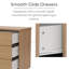 Ingrassia 6-Drawer Wide Chest of Drawers, 3 + 3 Bedroom Furniture Storage-1801397317