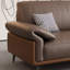 Causeuse coussin en cuir véritable Coffee-166867286-166867284