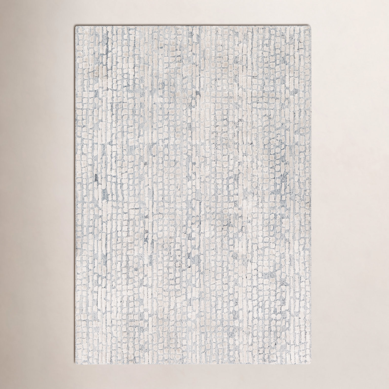 Mulbury Taupe Beige Hand-Tufted Abstract Rug, Rectangle 2' x 3'