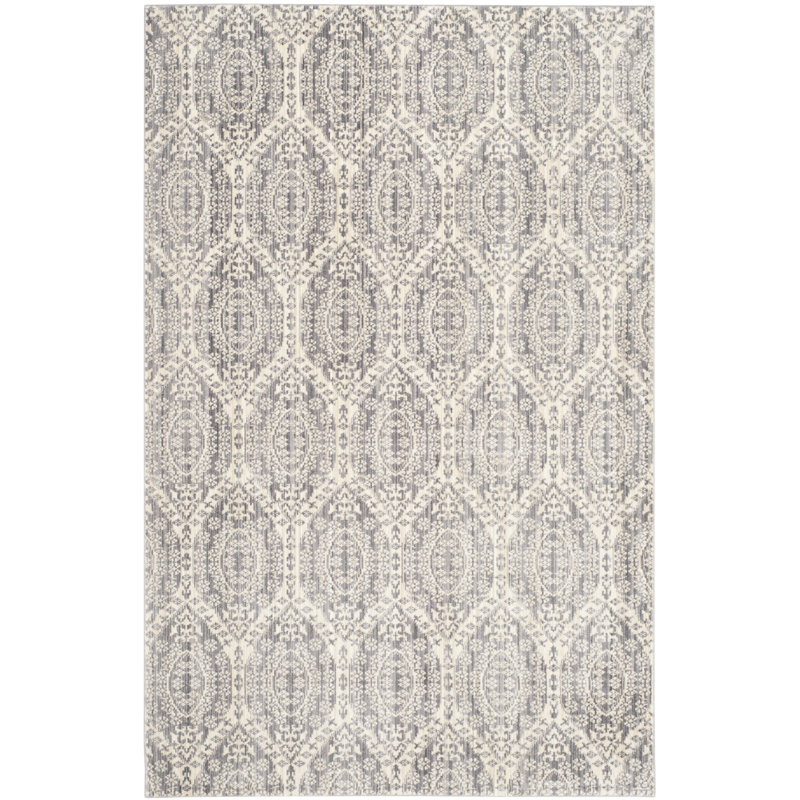 Tapis gris / crème Chylah, Rectangle 2 pi x 3 pi