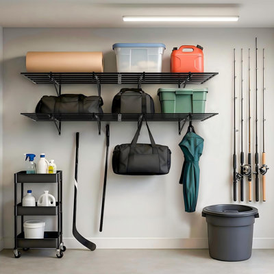Garage Shelving Wall LOVMOR Pack Heavy Duty Garage Wall Shelving
