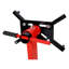 Support de moteur rotatif en acier, berceau de bloc de véhicule avec tête réglable pour mécanicien, rouge