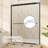 50-54" W x 70" H Double Sliding Frame Shower Door with 1/4"（6mm） Clear Tempered Glass, Matte Black-119282911-129224097