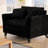 46.5" Single Lazy Sofa Chair Comfortable Corduroy Armchair with Backrest & Soft Cushion, Ergonomic Lounge Chair for Living Room & Bedroom-717339210