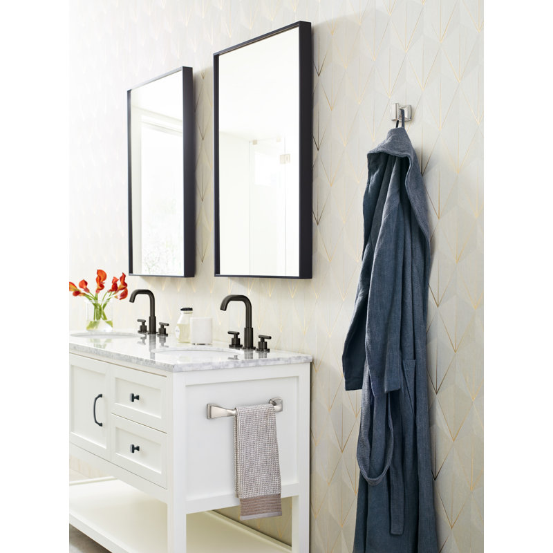 Barre à serviettes murale 19,75 po Revitalize, Champagne doré, H 19,75 po x l 19,75 po x P 2,88 po