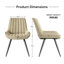 Modern Dining Chairs 54.8*46.9*83.2cm Tech Fabric Upholstery with Stylish Design Sofa-Level Cushioning Pet-Friendly Durable Scratch Resistant for Kitchen Dining Room or Home Office-1013287211-1022161979