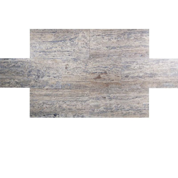 12" x 24" Travertine Marble Look Wall & Floor Tile