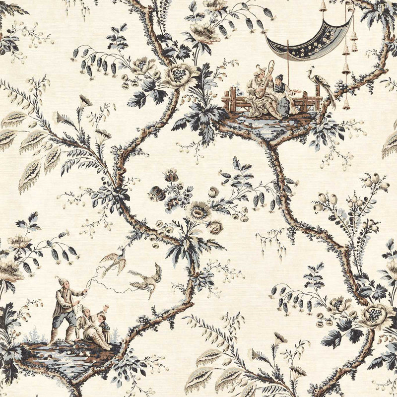 Emperors Musician Wallpaper, Charcoal
