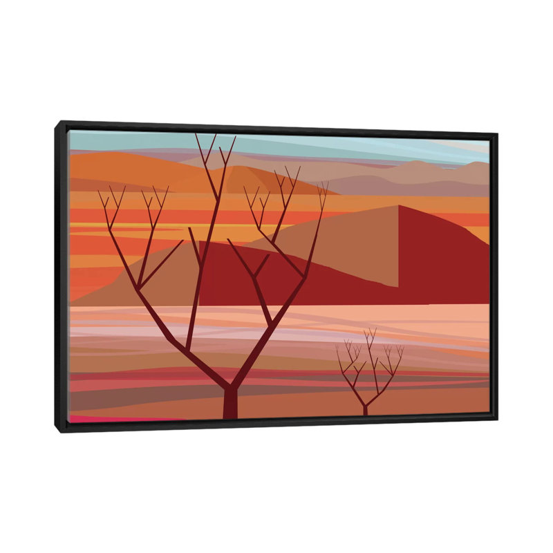 « pinacate », impression sur toile, H 18 po x l 26 po x P 1,5 po, Toile avec cadre noir, Pas de tapis