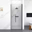 Porte de douche pivotante semi-sans cadre 24 po x l 72 po avec verre trempé Sgcc de 1/4 po (6 mm) d'épaisseur-121957670