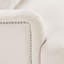 Chaises d'appoint rembourrées avec garniture cloutée Charney-455995674