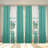 Queen Size Comforter Set 9 Pieces, All Season Luxury Bed in a Bag for Bedroom, With Matching Curtains, Soft Microfiber, Green Rose-121273385