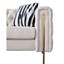 Canapé Chesterfield à accoudoirs roulés 84,25 po Subra-627281155