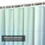 Rideau de douche abstrait bleu sarcelle abstrait avec 12 crochets-124813436