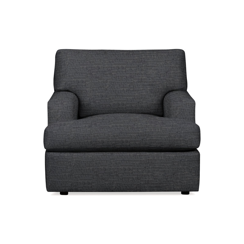 Cleo Upholstered Custom Accent Chair, Nomad Indigo Performance Chenille