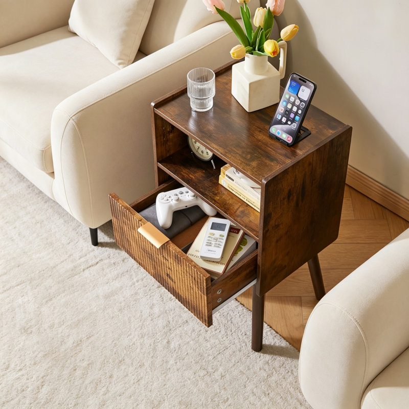 40 cm W Bedside Table
