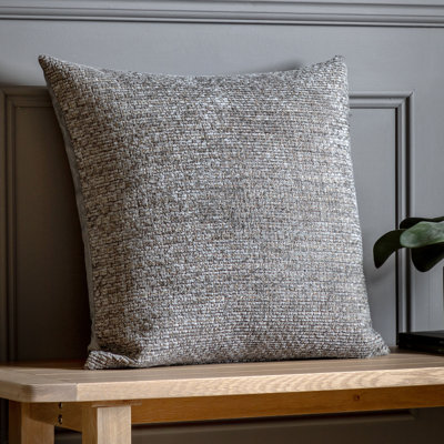 Aeiden Grey Square Cushion Cover