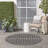  Positano 5' x Round Black Modern Rug-468786573-468786579