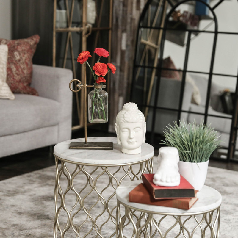 Marble Top Nesting Tables