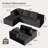 Cloud Modular Sectional Couch with L-Shape Lounge Chair, Deep Seating, No Assembly Required, Living Room and Bedroom Cushioned Sofa-1286188994-1283342461