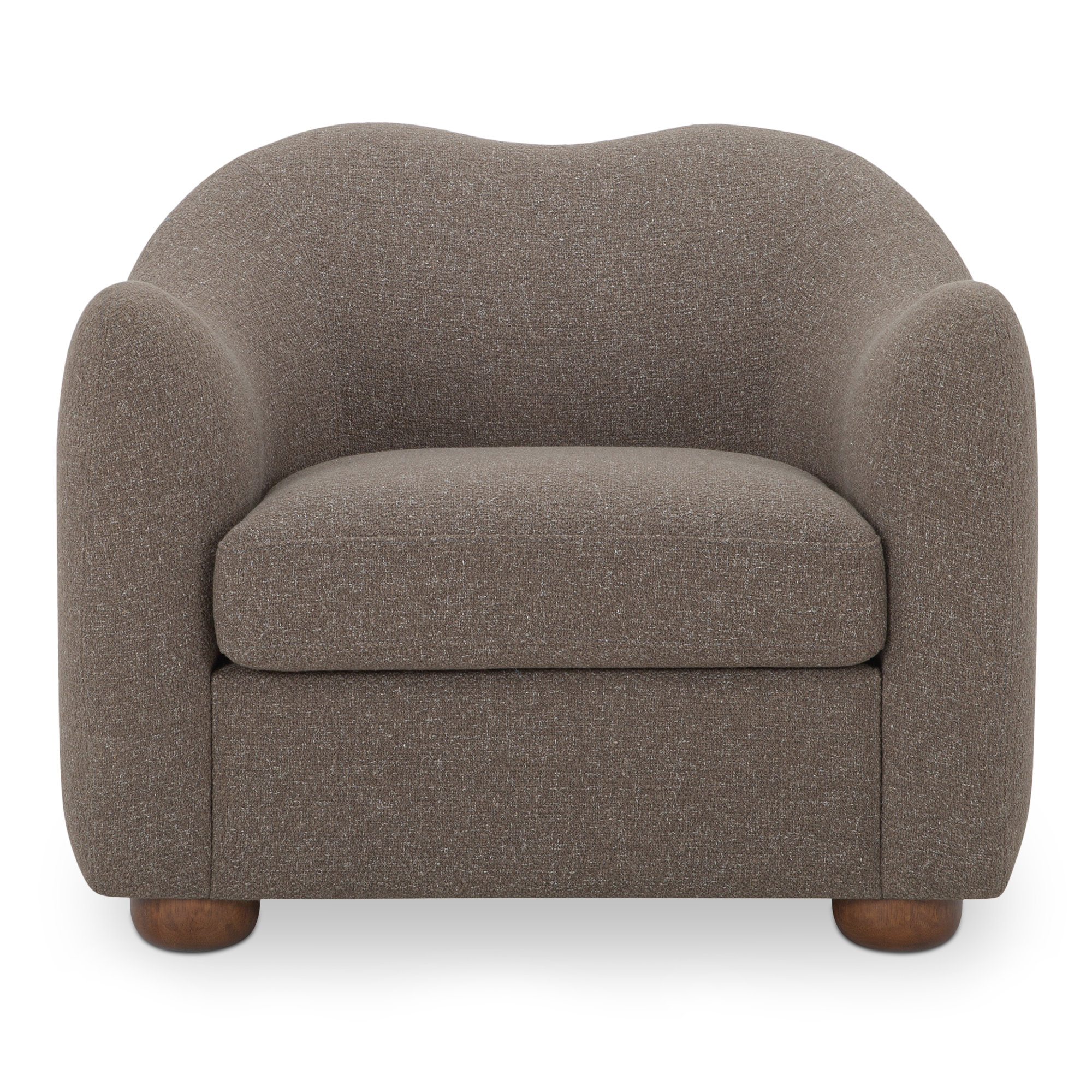Elwood Accent Chair, Espresso Performance Fabric