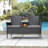 Ensemble de conversation en rotin 3 pièces avec table intégrée pour jardin Margueriez-391504995