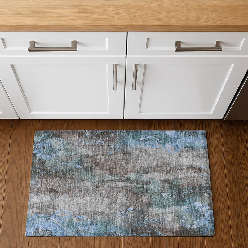 Tapis floral lavable à la machine de qualité supérieure Mayfield AMF1869, Rectangle 1 pi 8 po x 2 pi 6 po