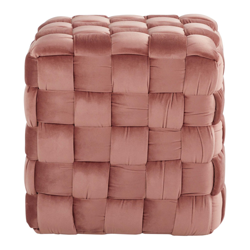 Square Braided 16" Ottoman