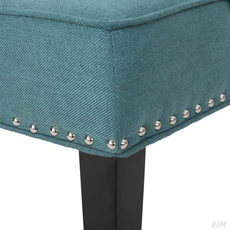 Chaise d'appoint en tissu, Sarcelle