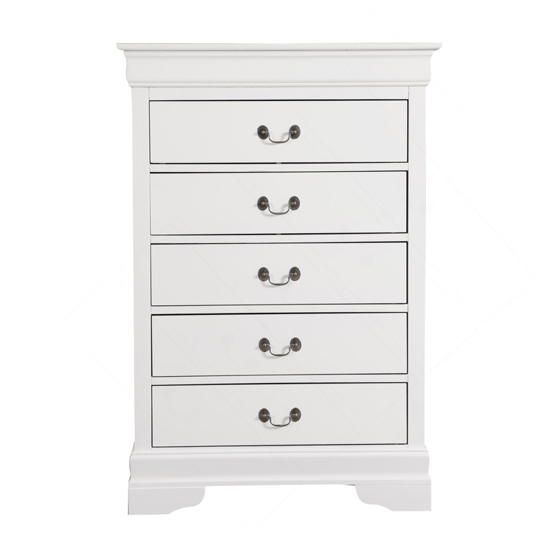Commode Louis Phillipe G3190-CH, blanc, Blanc