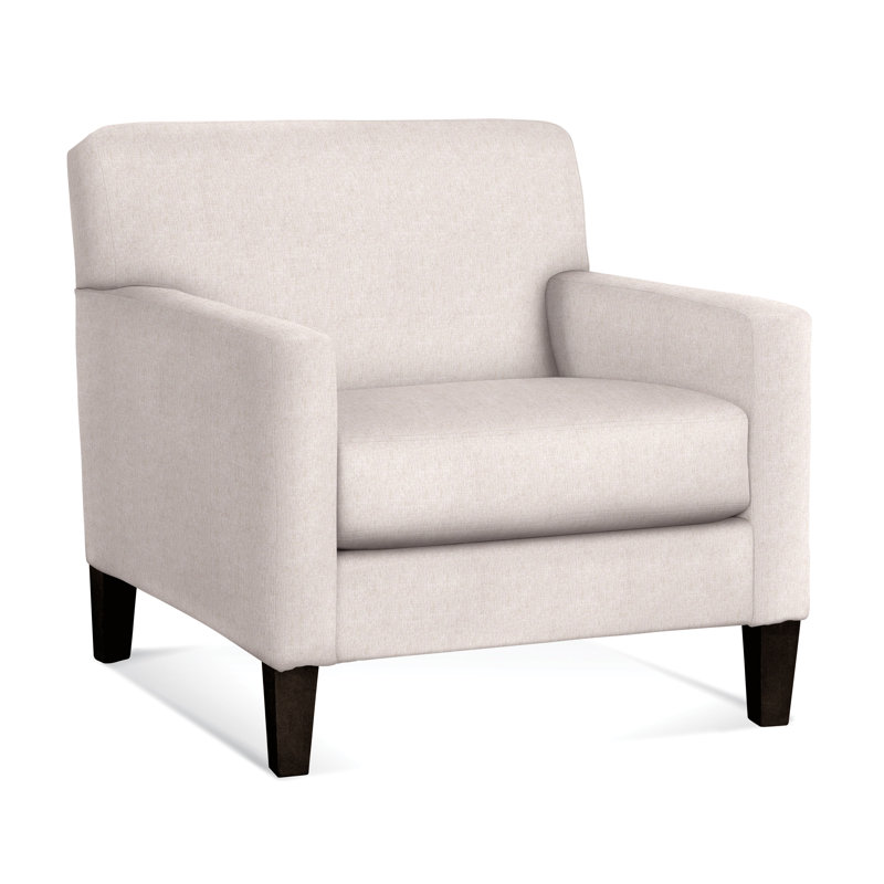 Tampa Upholstered Armchair, Java, White Sugar Performance; 0863-91