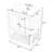 Johnallen 23.7'' Single Bathroom Vanity with Solid Wood Top-498439656