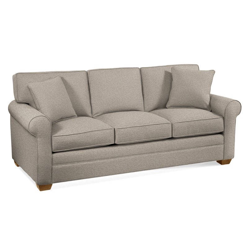 Bedford Sofa, Beige Performance Fabric; 0851-73, Innerspring Mattress, Honey