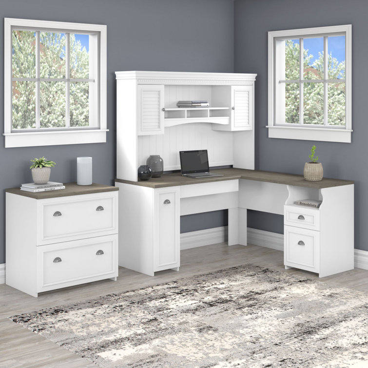 Huckins 3 L-Shaped Computer Desk Office Set