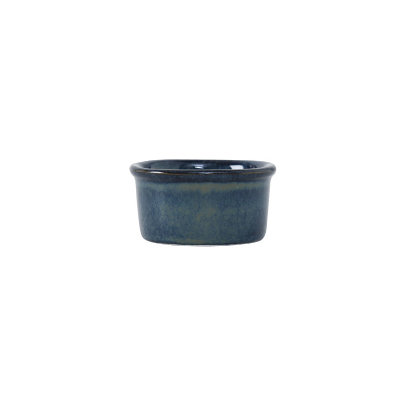 Ramequin rond et artisanal, Bleu ciel nocturne