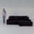 Daisy Cozy Corduroy L-Shaped Sectional Left or Right Reversible-1391772422