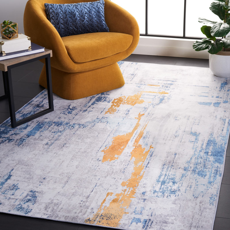 Tacoma Performance Machine Washable Abstract Rug, Rectangle 5' x 8'