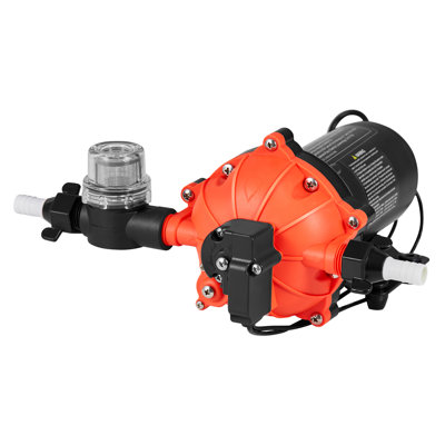 Pompe à pression d'eau, 110 V CA 5 GPM, pompe de transfert d'eau à diaphragme électrique à 5 chambres sur demande, pression maximale de 60 PSI, interrupteur à pression automatique, pour la maison, le jardin, l'irrigation, le lavage de voiture
